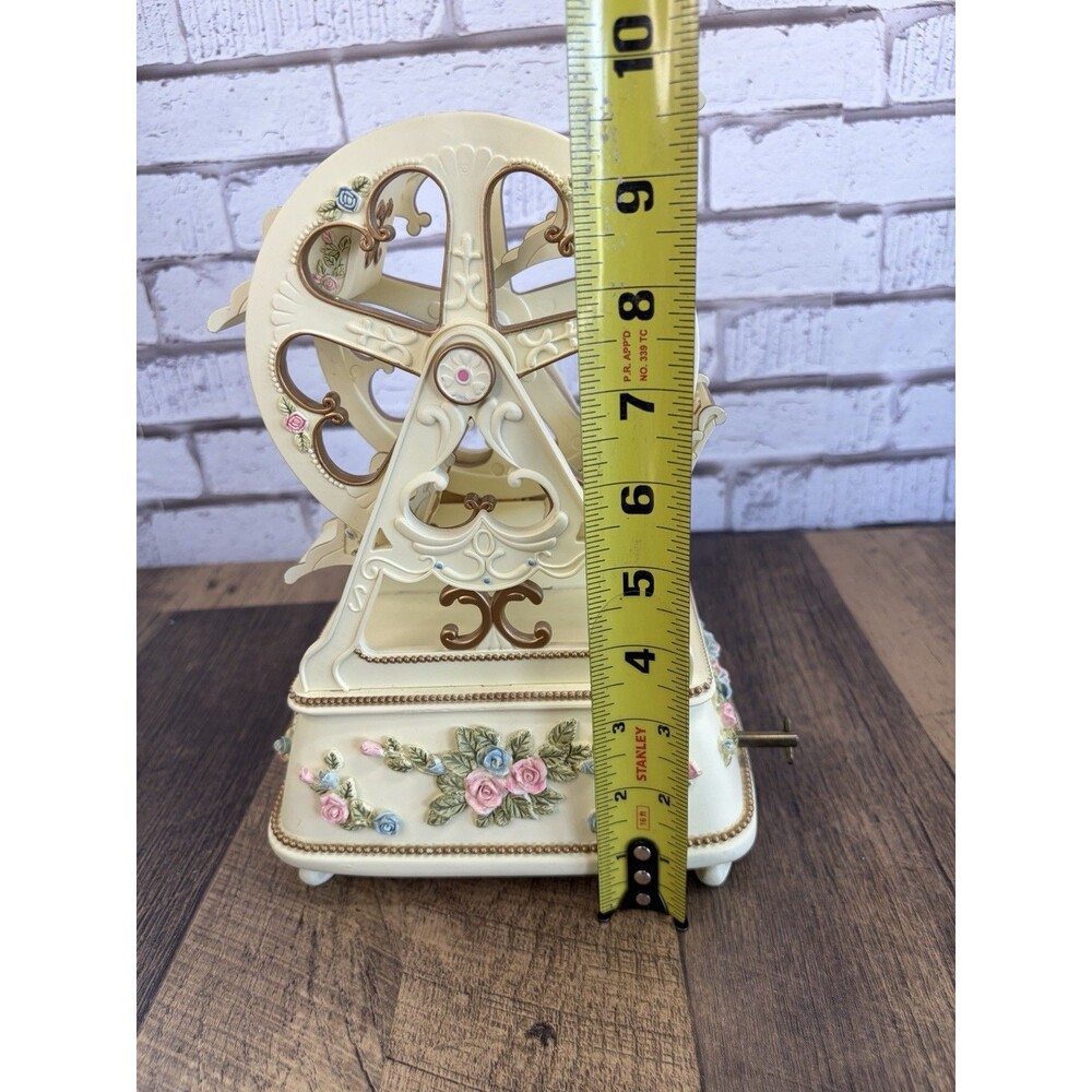 Musical Moving Ferris Wheel Music Box Vintage PS Designs Nutcracker Song Mint - Picture 11 of 13